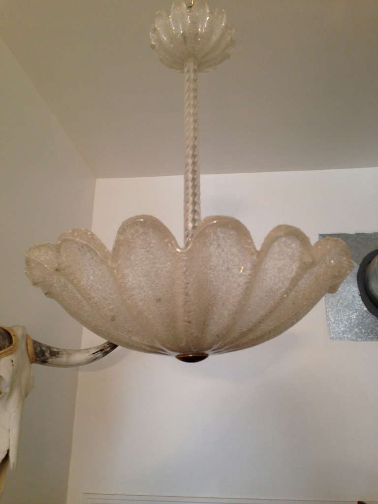 Mid-20th Century Barovier 1940s Blown Glass Pendant