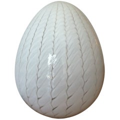 Murano Glass Egg Table Lamp