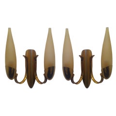 Pair of "High Style" Austrian, 1970s Sconces 6