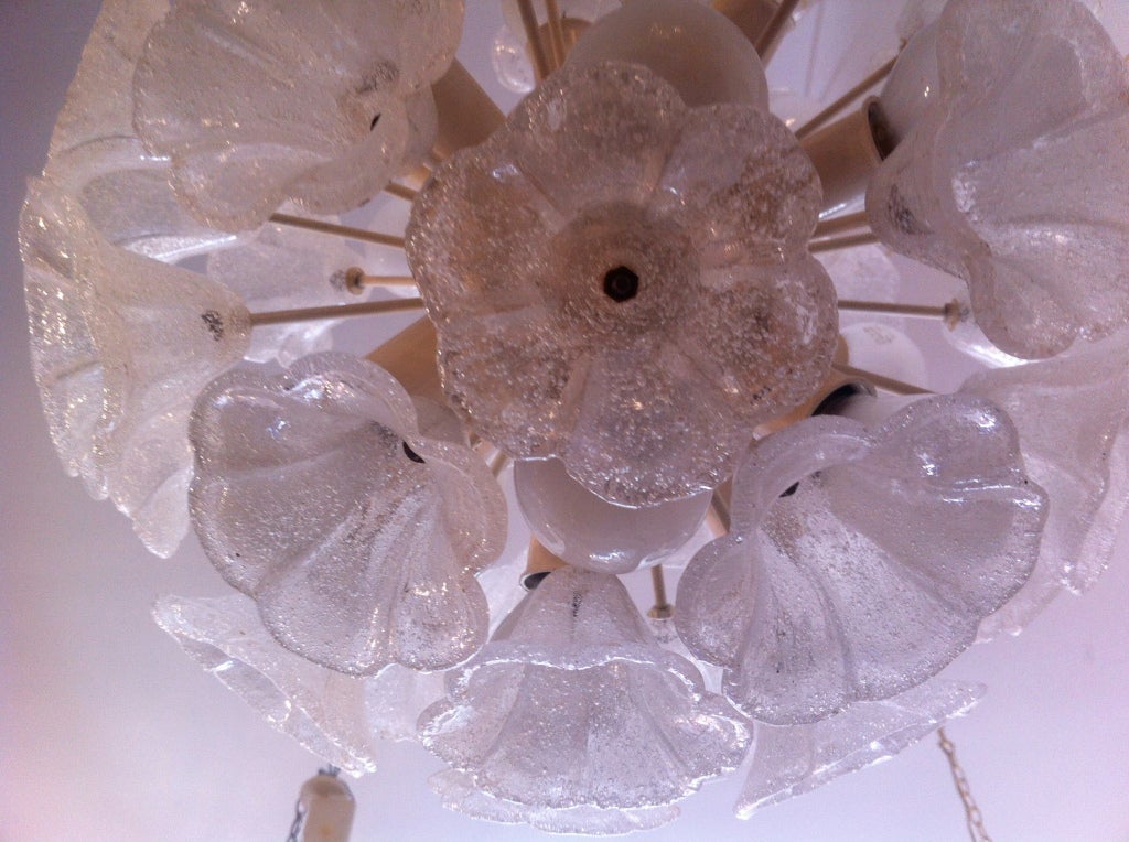 lustre fleur verre