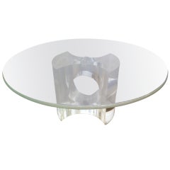Feliciano Bejar Lucite Cocktail Table
