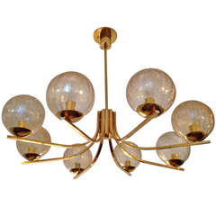 70s style chandelier Vintage German "High Style" 70s Chandelier