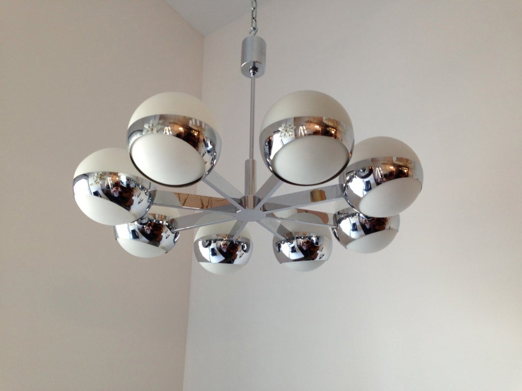 Italian 1970's "Bracket" Chandelier
