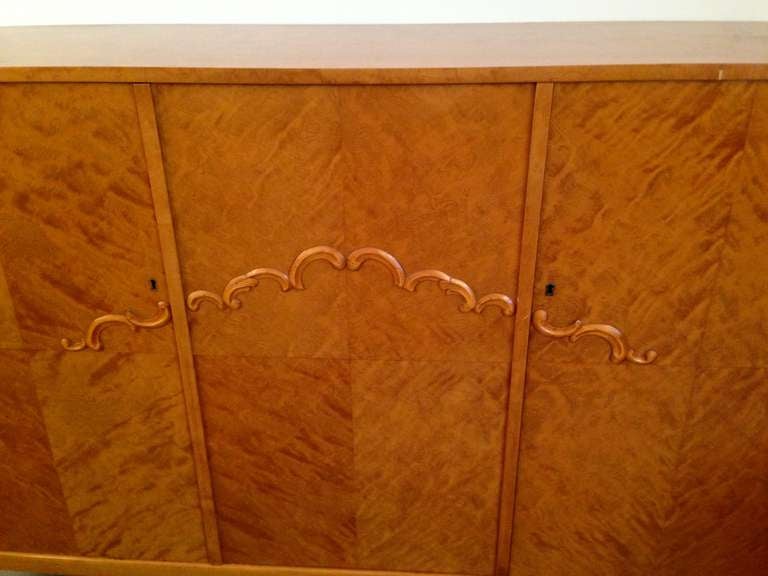 Maple Swedish Art Deco Cabinet
