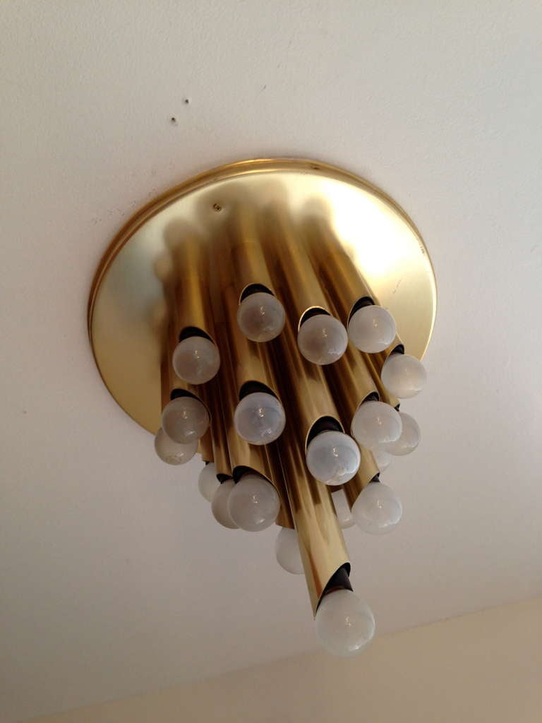 Mid-Century Modern RAAK 1960s Flush Ceiling Light