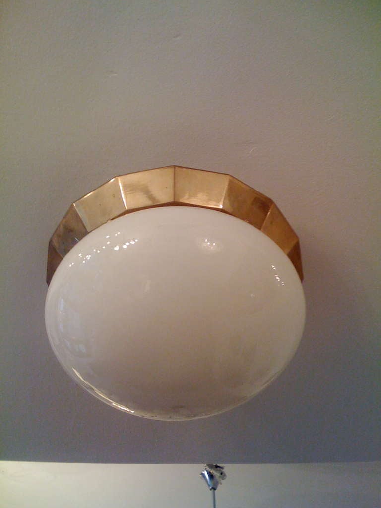 Vienna Secession Austrian Secessionist Flush Ceiling Light