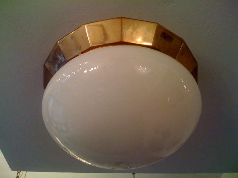 Austrian Secessionist Flush Ceiling Light 2
