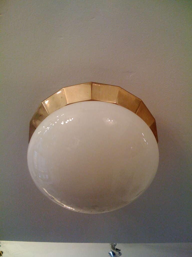 Austrian Secessionist Flush Ceiling Light 4