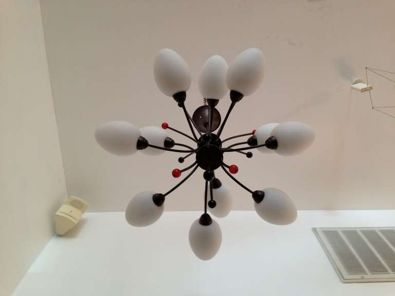 French 1960s Whimsical Chandelier For Sale 1