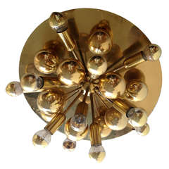 German Sixties Flush Ceiling Light