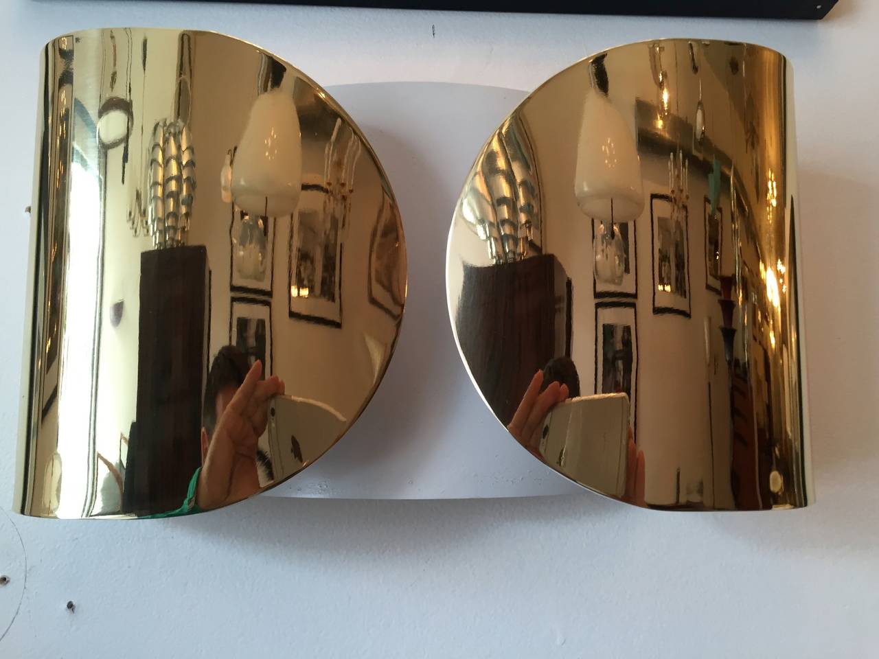 Pair of Tobia Scarpa "Foglio" Wall Lights