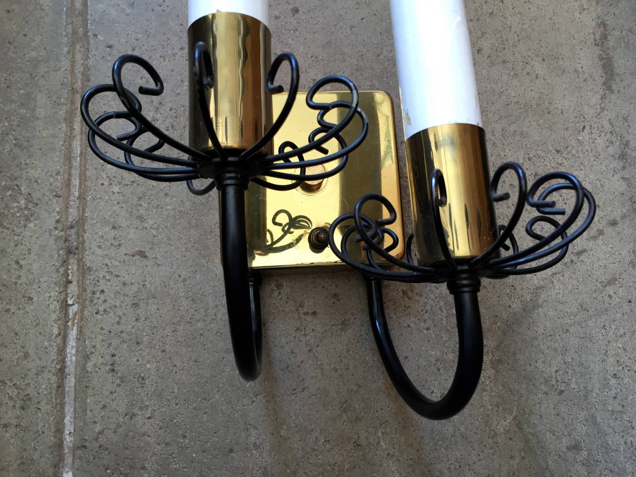 Mid-20th Century Pair of 1960s Lightolier Sconces