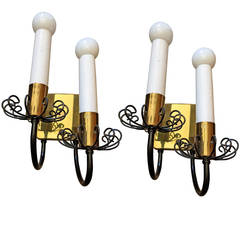 Pair of 1960s Lightolier Sconces 12