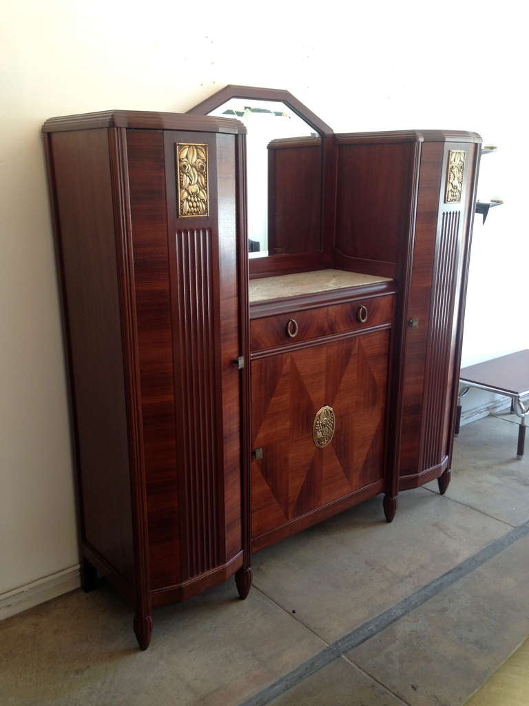 French Art Deco Cabinet with Bar 2
