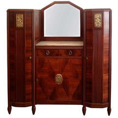 French Art Deco Cabinet with Bar