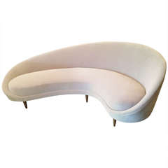 Italian Mid Century Sculptural Sofa