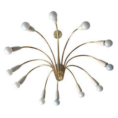 Vintage Italian Fifties Bouquet Chandelier