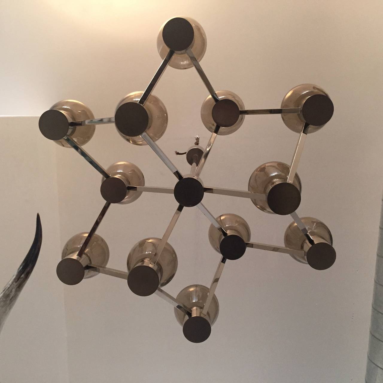 Mid-Century Modern German Space Age Chandelier For Sale