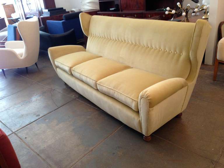 Mid-20th Century Italian Moderne 1940s Sofa