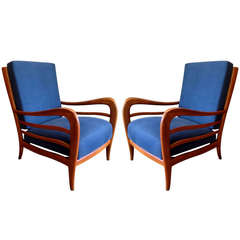 Pair of Italian 1940s Lounge Chairs 1