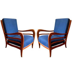 Pair of Italian 1940s Lounge Chairs