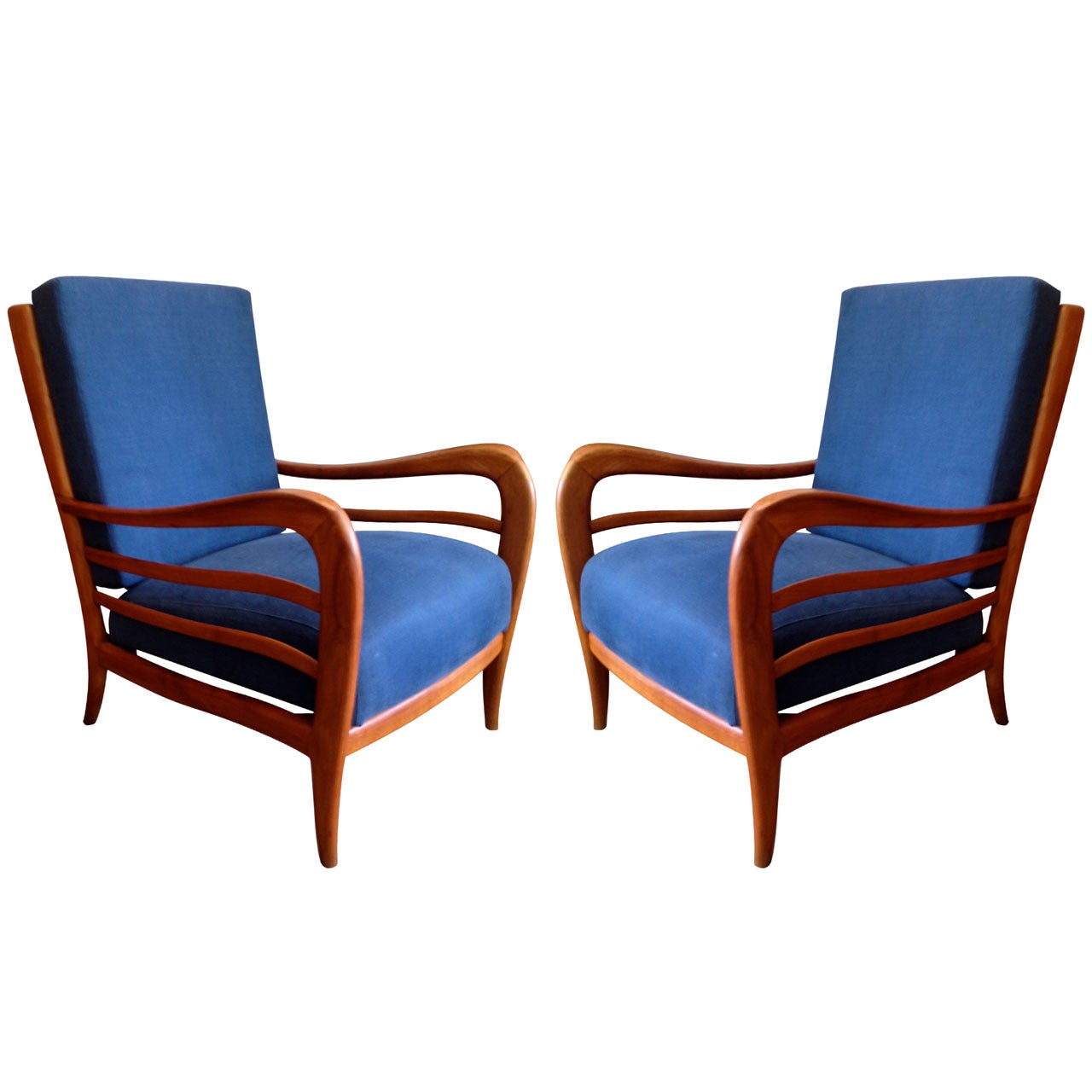 Pair of Italian 1940s Lounge Chairs