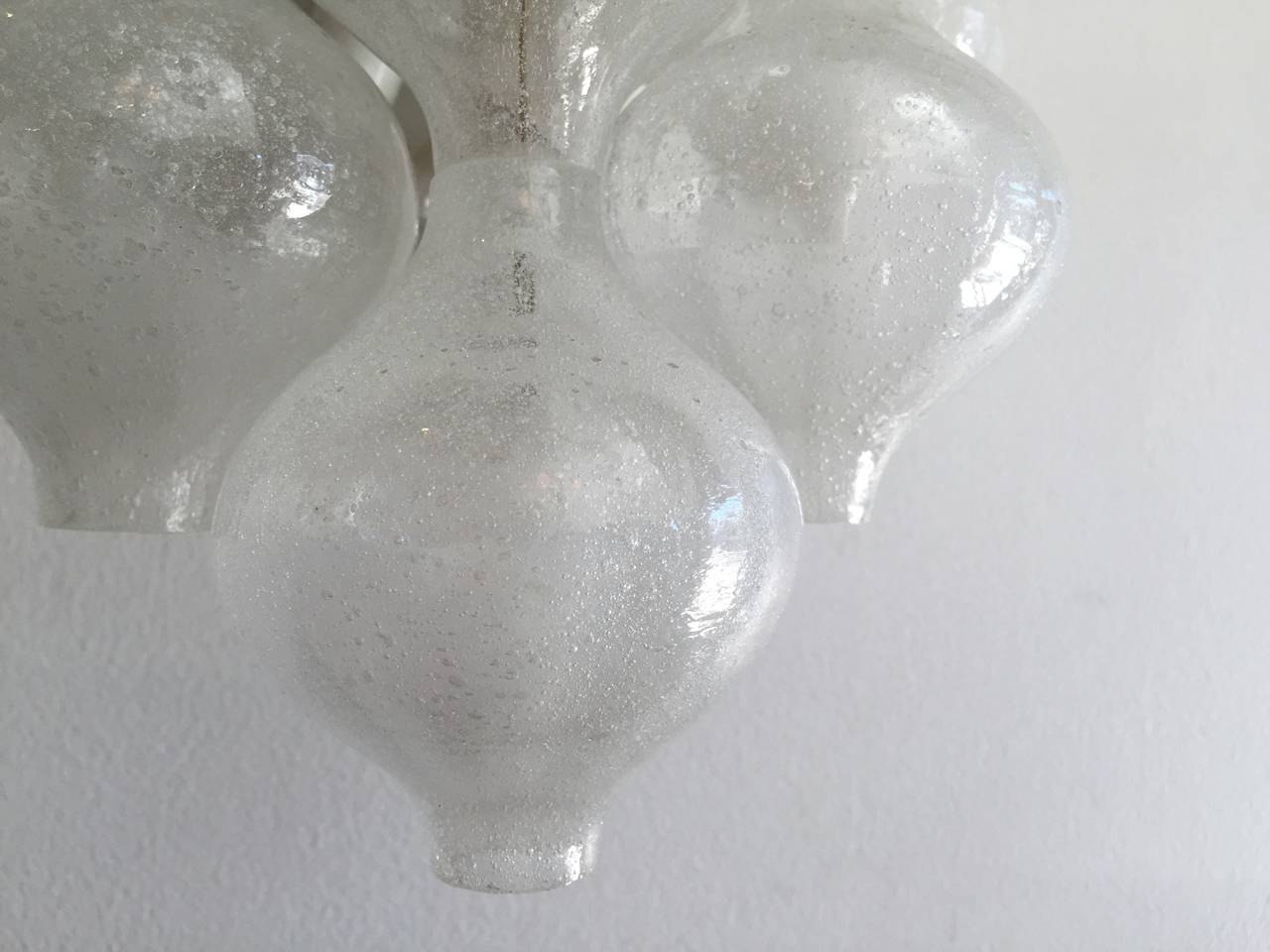 Pair of Auarian Jt Kalmar Glass Sconces In Excellent Condition In New York, NY