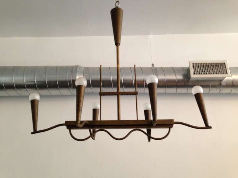 French 40s  Billiard Chandelier