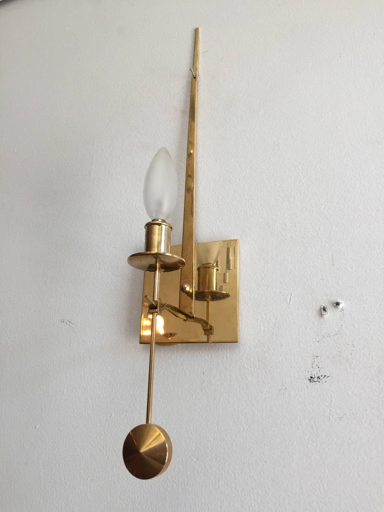 Mid-20th Century Set of Six Pierre Forssell Wall Lights For Sale