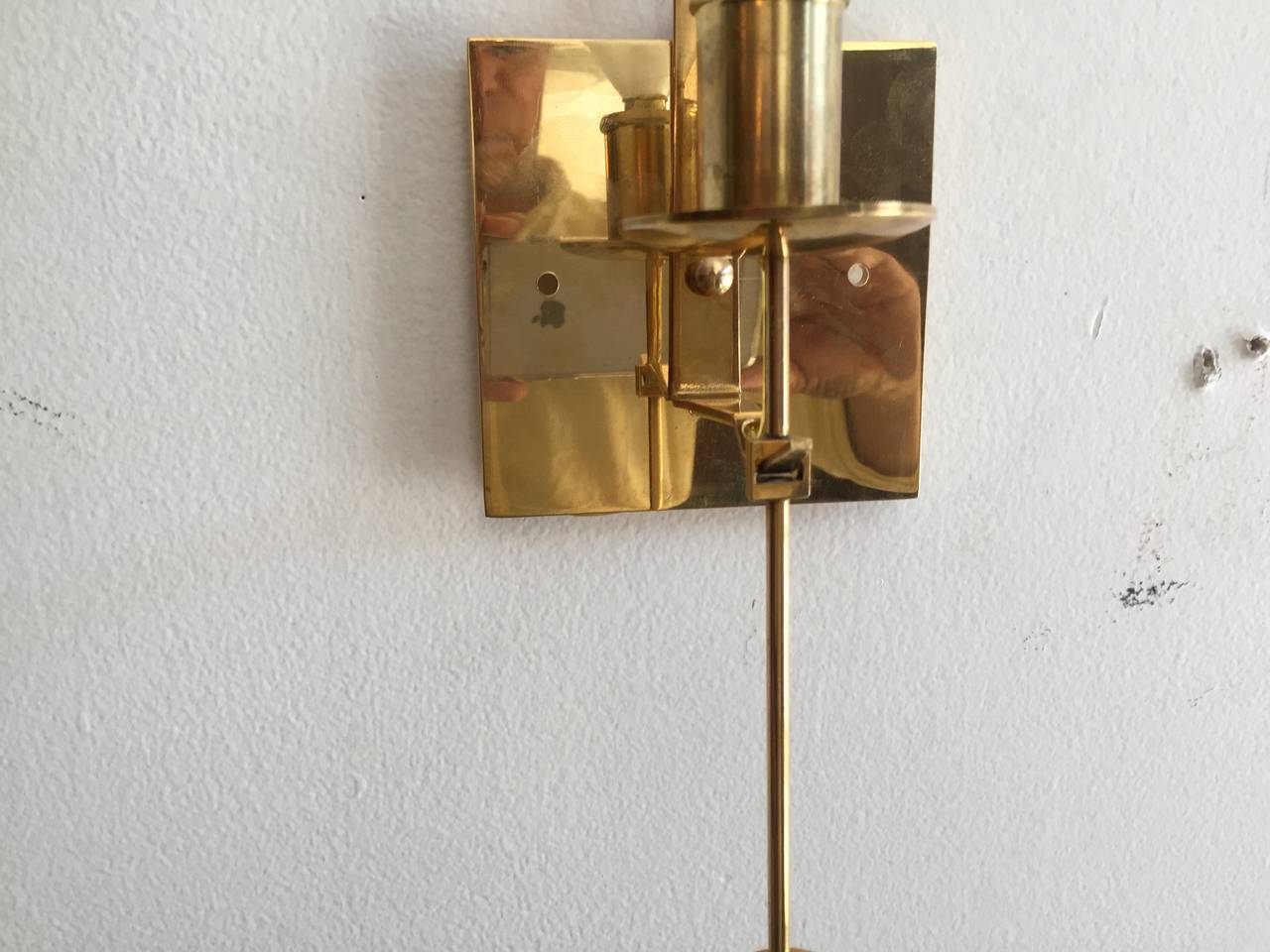 Set of Six Pierre Forssell Wall Lights In Excellent Condition For Sale In New York, NY