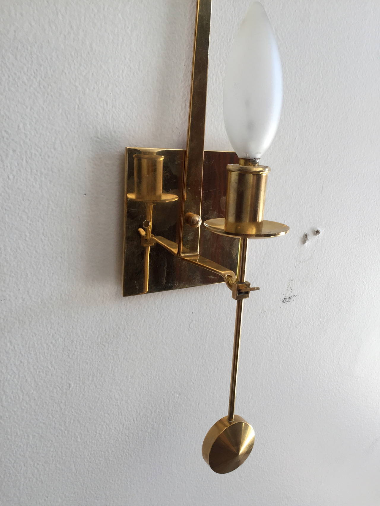 Swedish Set of Six Pierre Forssell Wall Lights For Sale