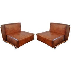 Pair of Mario Bellini Pianura Lounge Chairs