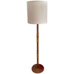 Italian "Liberty" Parquetry Floor Lamp