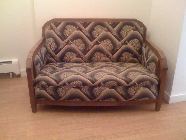 Art Deco Austrian Cubist Sofa