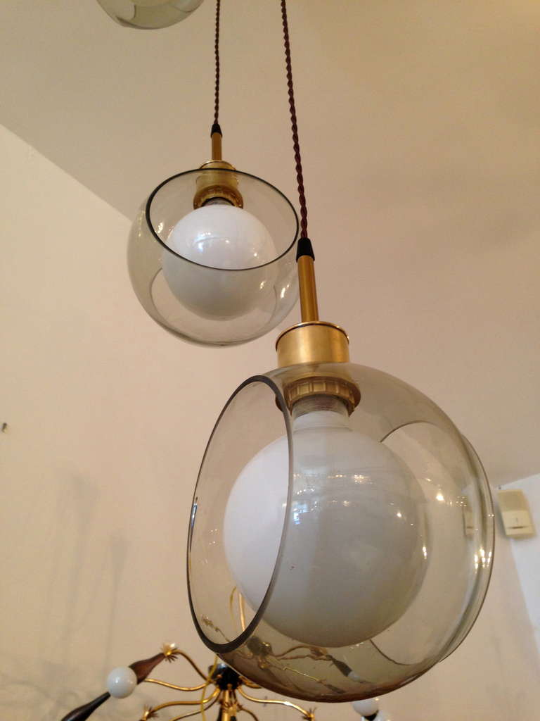 Mid-20th Century Italian Mid-Century Ceiling Light For Sale