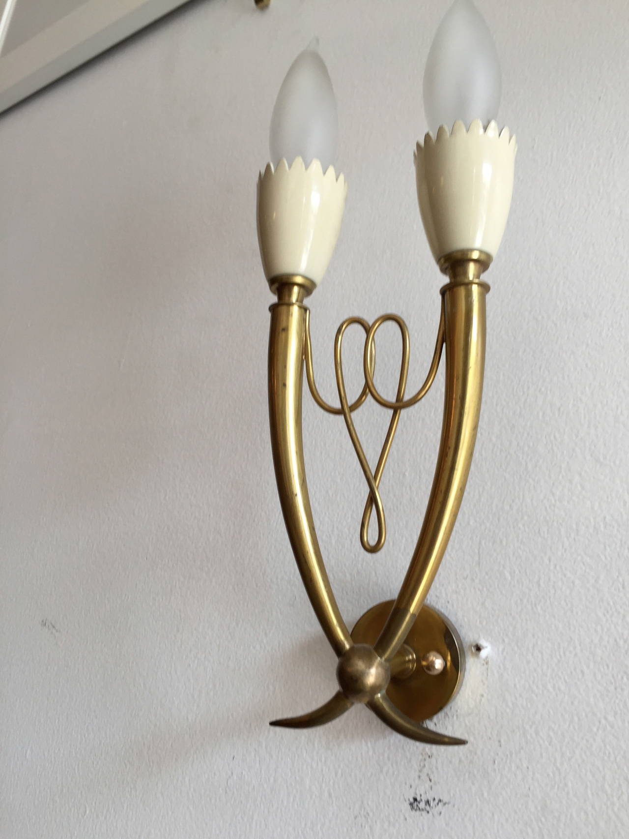 Pair of Italian 1960s Wall Lights 1