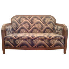 Antique Austrian Cubist Sofa