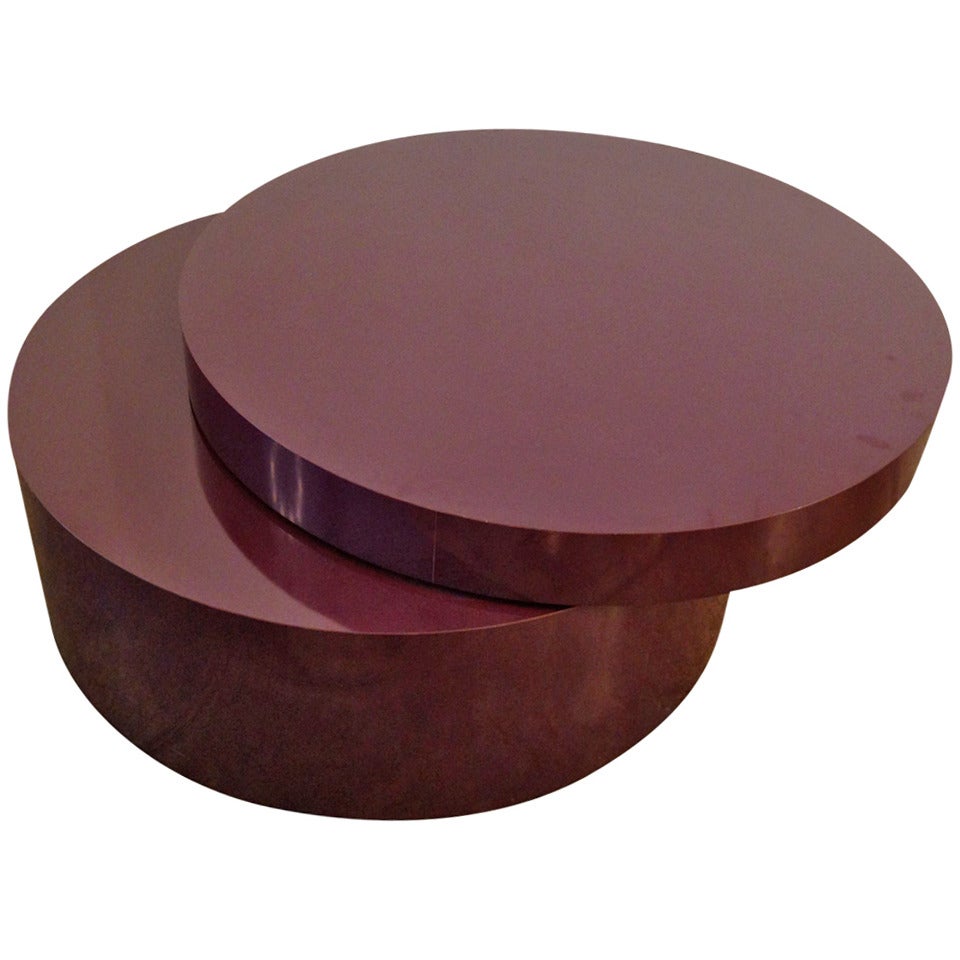 Saporiti 80s Swivel Cocktail Table