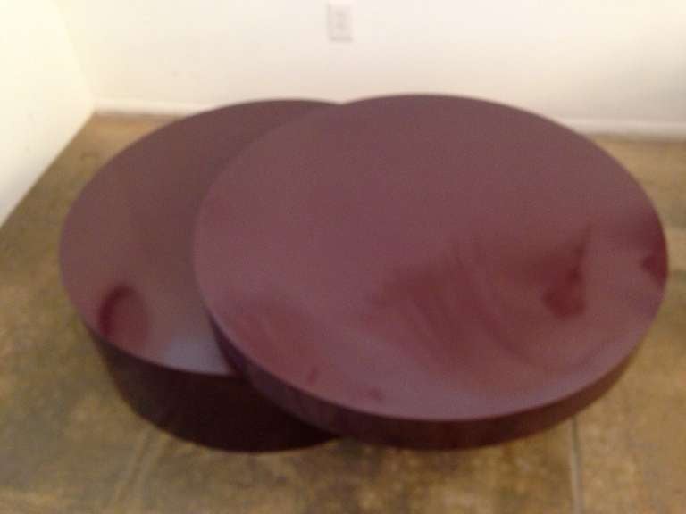 20th Century Saporiti 80s Swivel Cocktail Table