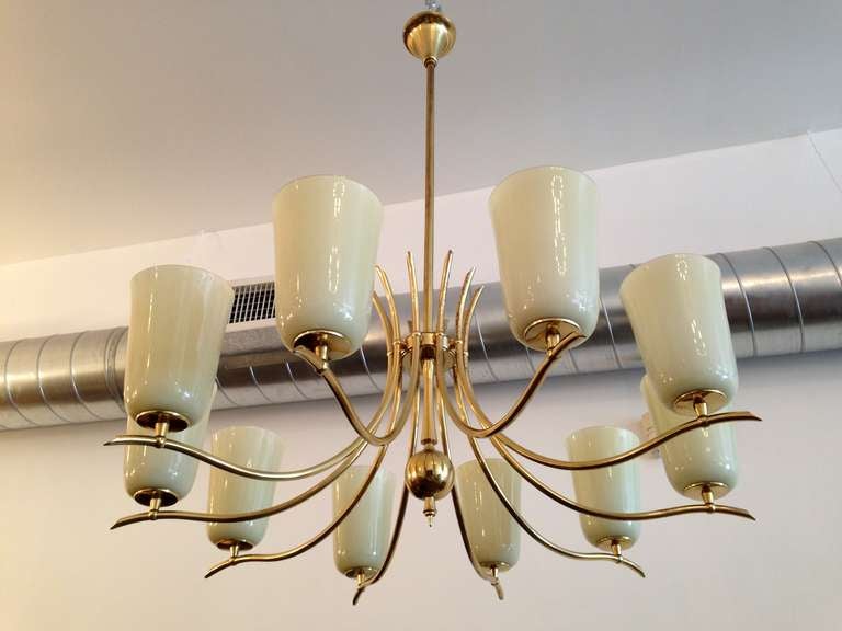 Pair of Grand 50's Chandeliers