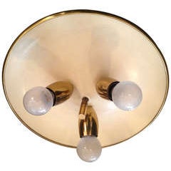Italian 1950s Flush Ceiling Light 10