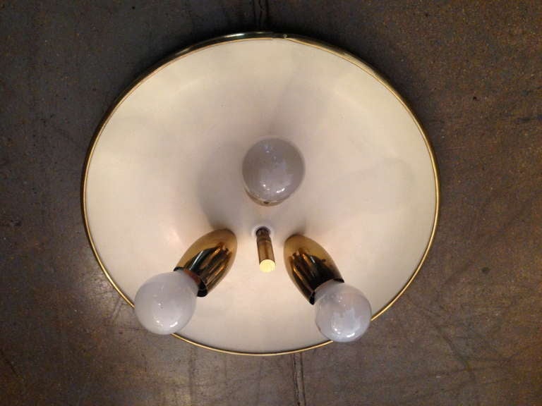 Italian 1950s Flush Ceiling Light 2