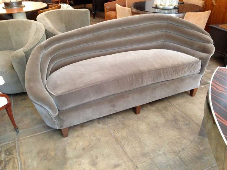 Mid-20th Century American Art Deco Sofa