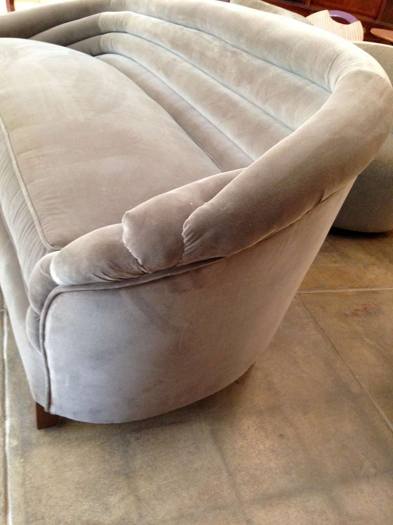 Cotton American Art Deco Sofa