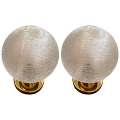 Pair of Doria Glass Wall or Ceiling Lights