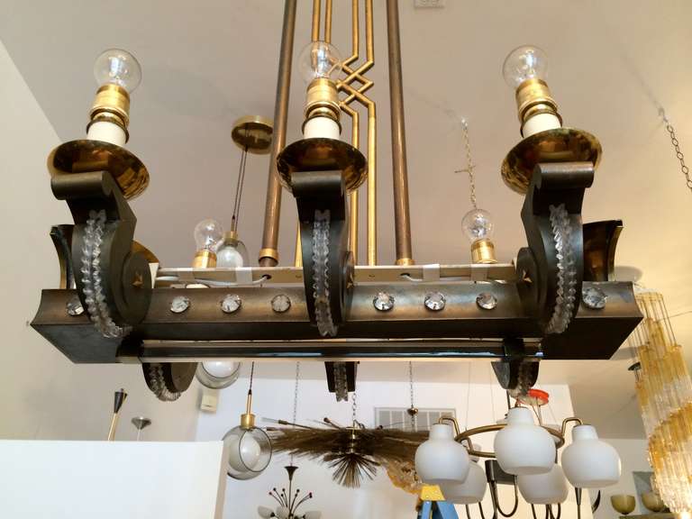 French, 1940s, Chandelier For Sale 4