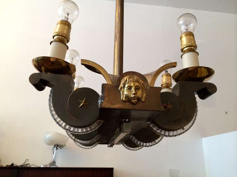 French, 1940s, Chandelier For Sale 2