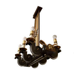 French, 1940s, Chandelier 9