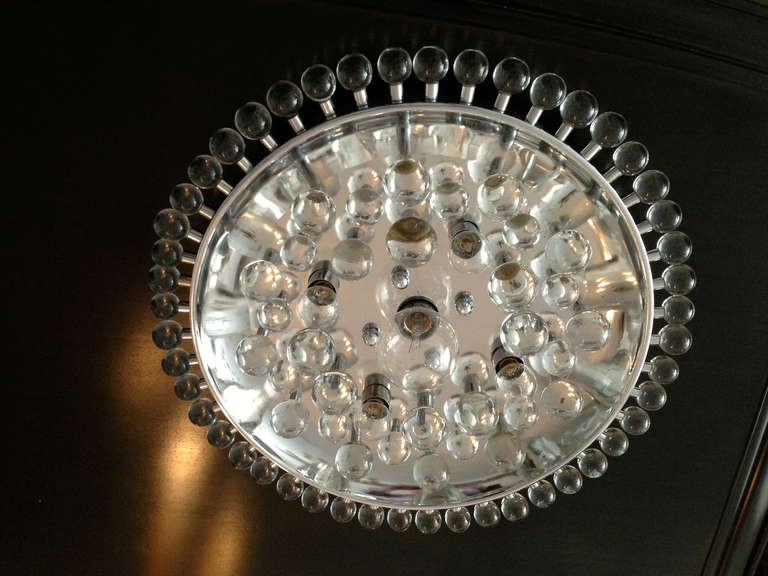 French Art Deco Flush Ceiling Light