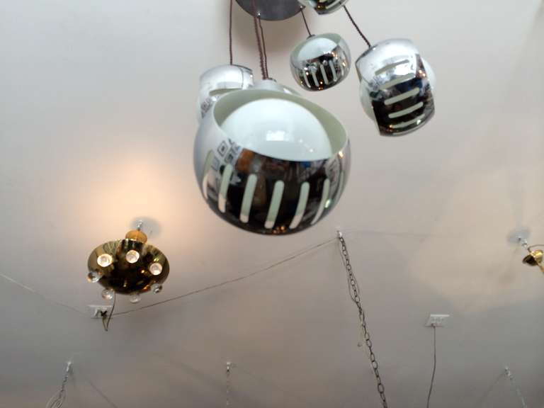Mid-20th Century Italian 1960s Space Age Pendant For Sale